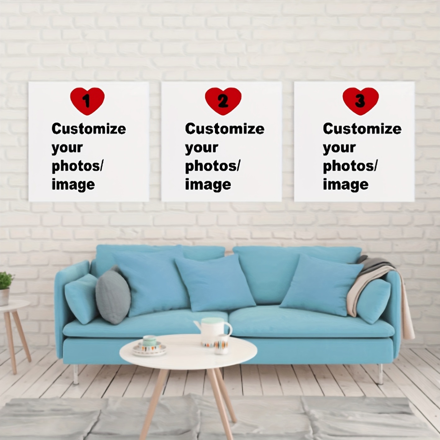 Home Decor Theme - 3 stks/set Custom Vierkante Canvas Poster
