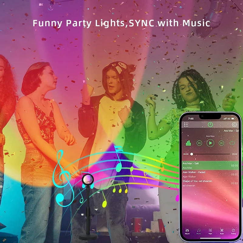 Slimme Led Zonsonderganglamp K - Home Decor Free App recensie en prijs