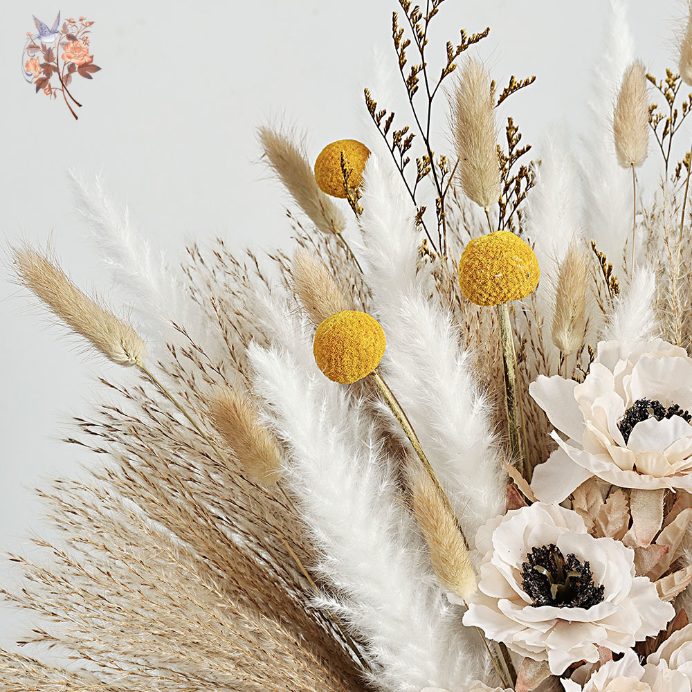 55 stuks kunstbloemboeket plui - Pampas Grass Decor recensie en prijs