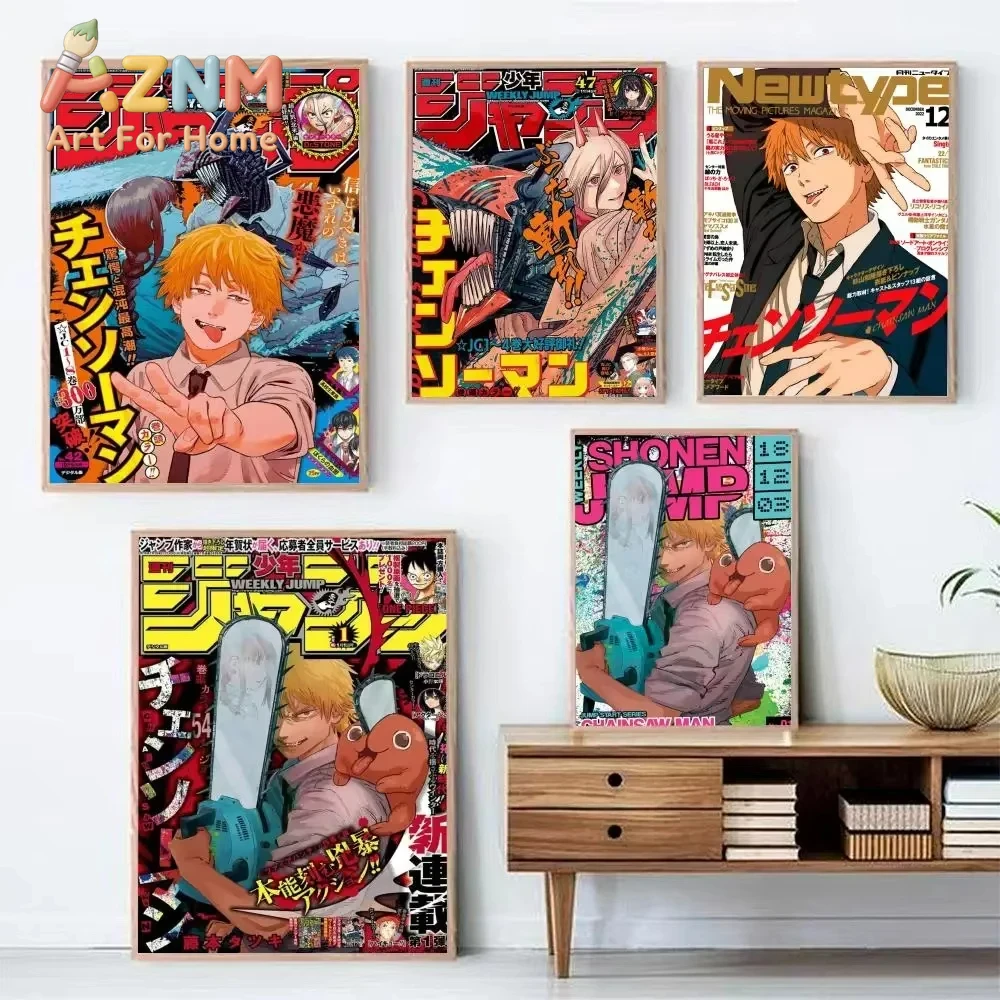 AZNM Chainsaw Man Anime Canvas - Home Decor Magazine recensie en prijs