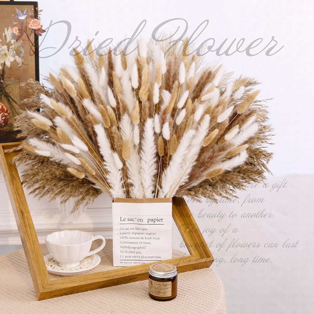 320 stuks gemengde pluizige gr - Pampas Grass Decor recensie en prijs