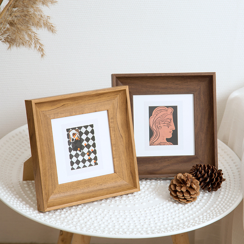 Minimalistisch vierkant fotoli - Bamboo Photo Frame recensie en prijs