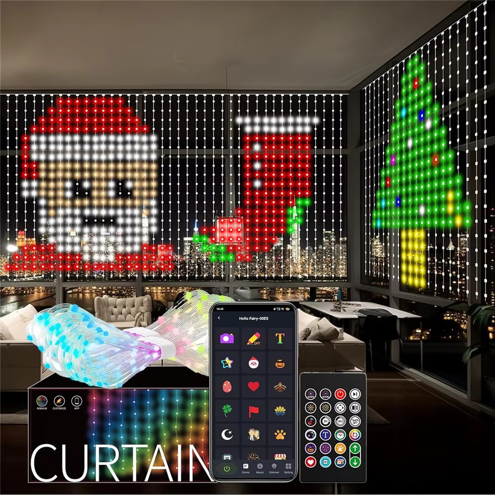 Slimme RGB Pixel Gordijnverlic - Home Decor Free App recensie en prijs
