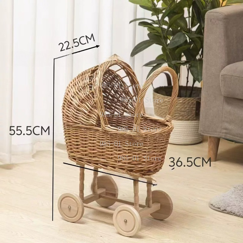 Handgeweven rieten wieg-kinder - Rattan Plant Basket recensie en prijs